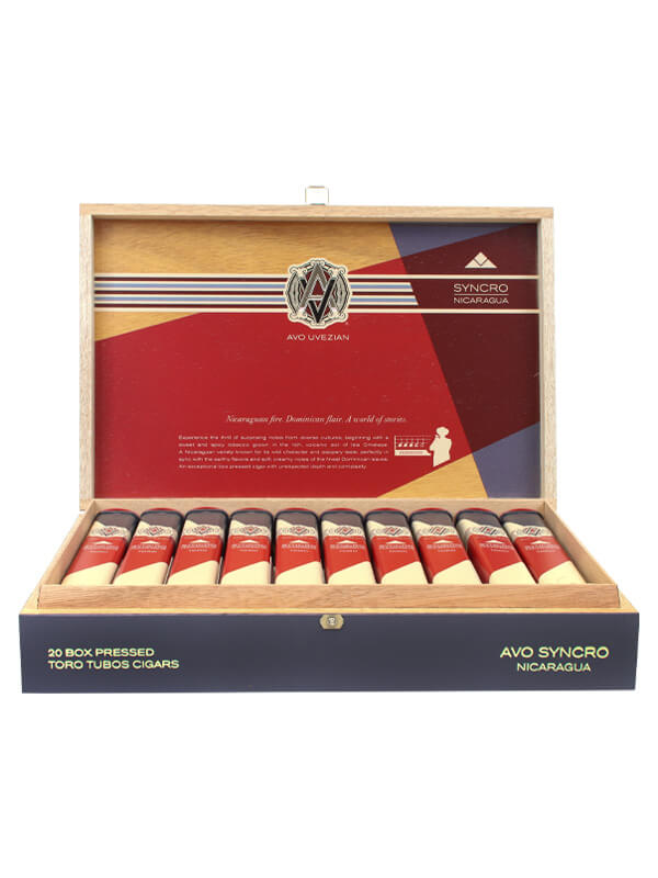 AVO Syncro Nicaragua Toro Tubos Box-Pressed Cigars