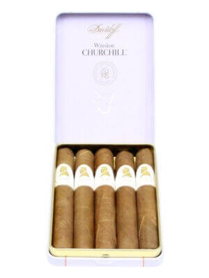 Davidoff Winston Churchill Petit Panetela Tin Cigars