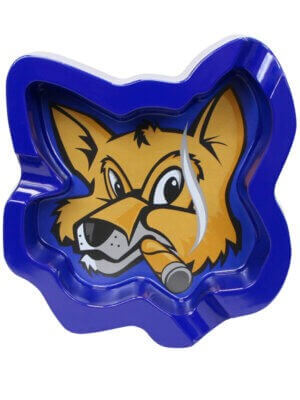 Fox Head Melamine Blue Ashtray