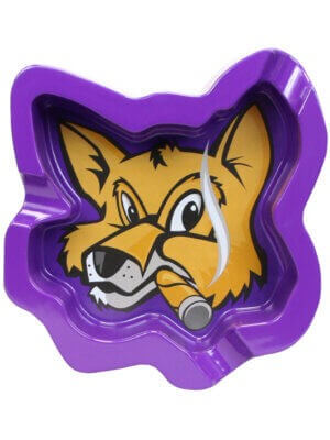 Fox Head Melamine Purple Ashtray