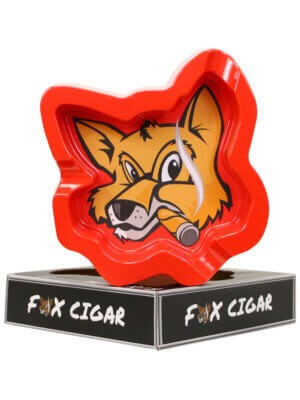 Fox Head Melamine Red Ashtray