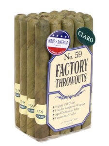 J.C Newman Factory Throwouts No. 59 Claro Cigars