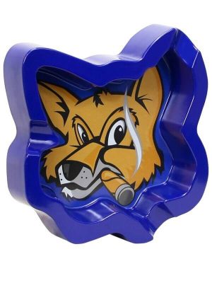 Fox Head Melamine Blue Ashtray