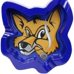 Fox Head Melamine Blue Ashtray