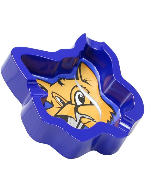 Fox Head Melamine Blue Ashtray