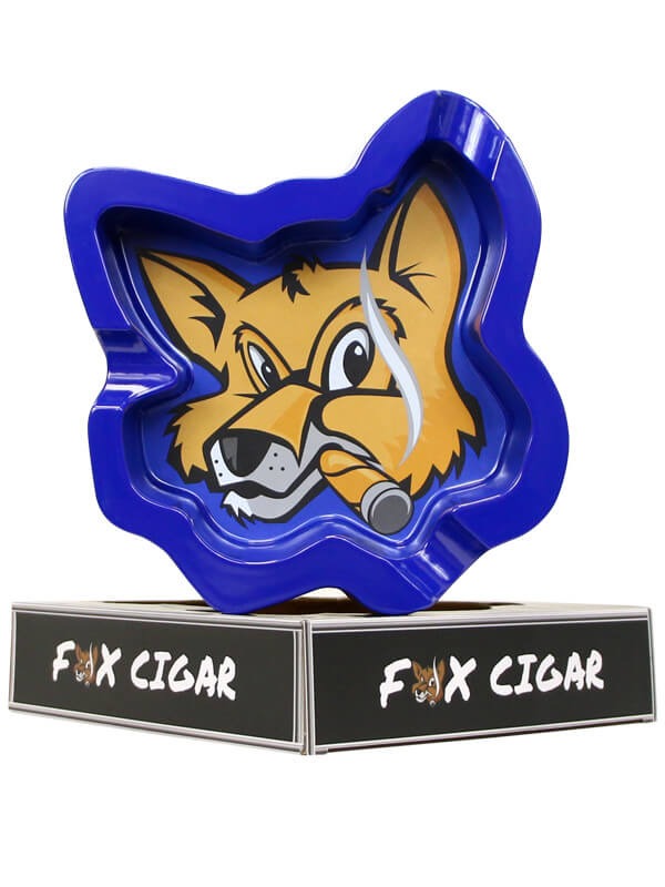 Fox Head Melamine Blue Ashtray