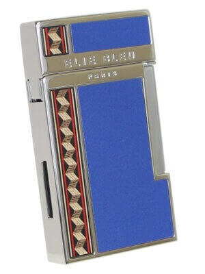 J-14 Alba Blue Marquetry Lighter