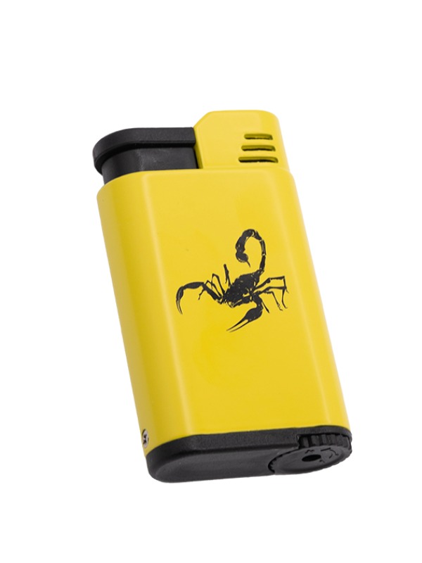 Camacho Scorpion Single Torch Yellow Lighter