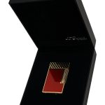 S.T. Dupont Line 2 Lighter Burgundy and Gold Dragon Scales – C16626
