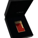 S.T. Dupont Line 2 Lighter Burgundy and Gold Dragon Scales – C16626