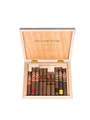 God of Fire KKP Special Reserve 10 Cigar Assortment Macassar Ebony