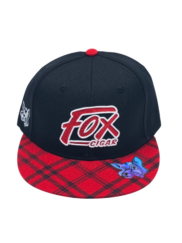 Vintage Plaid Flat Brim Hat