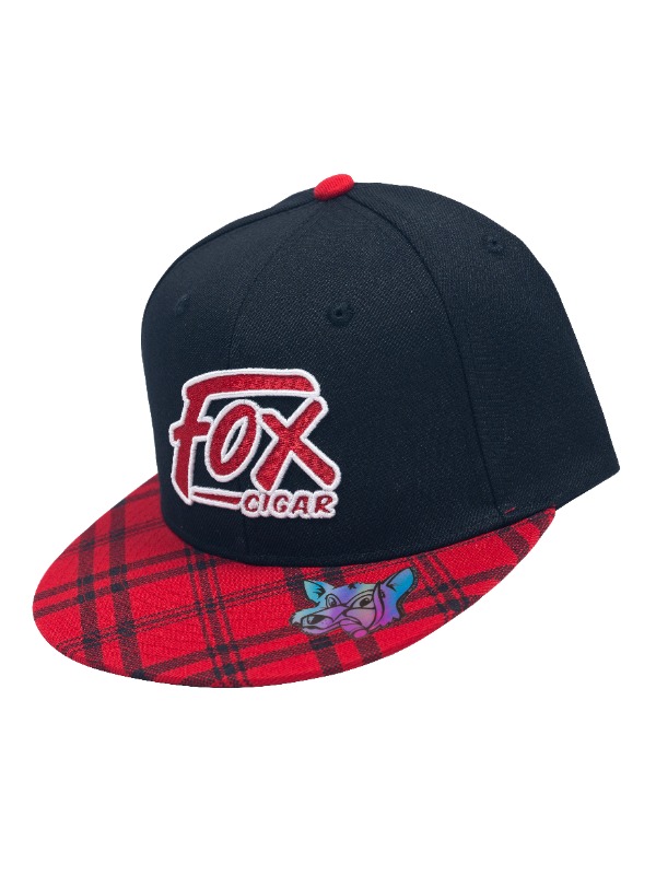 Vintage Plaid Flat Brim Hat