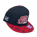 Vintage Plaid Flat Brim Hat