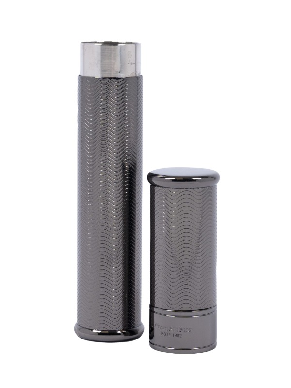 Prometheus Single Cigar Tube Gun Metal Wave