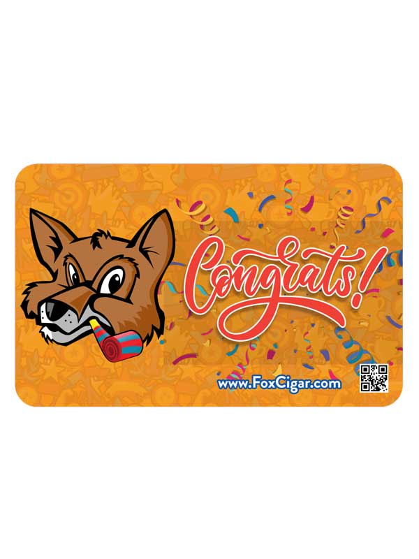 Congrats! Fox Cigar Gift Card