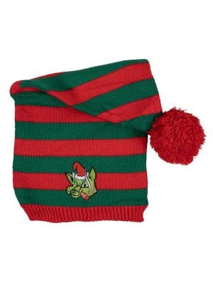 Grinch Fox Pom Beanie