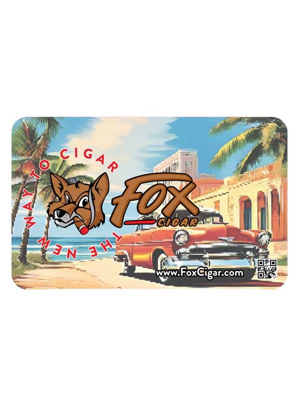 Car Fox Cigar Gift Card $250.00
