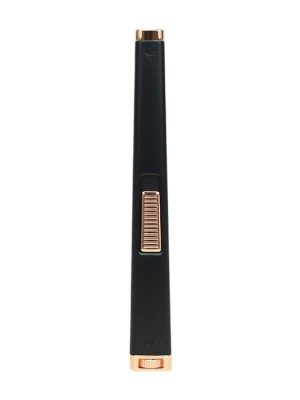 Colibri Aura Flat Flame Lighter Black Rose Gold