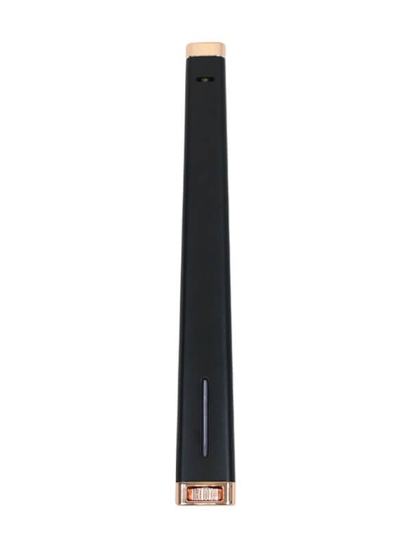 Colibri Aura Flat Flame Lighter Black Rose Gold