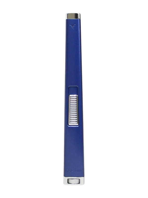 Colibri Aura Flat Flame Lighter Blue Chrome