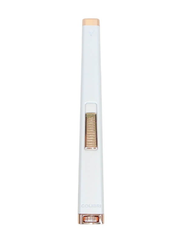 Colibri Aura Flat Flame Lighter White Rose Gold