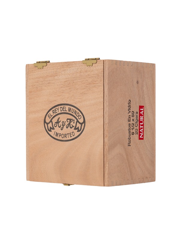El Rey Del Mundo Natural Robusto En Vidrio