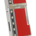 Elie Bleu J-14 Jet Alba Red Marquetry Lighter EBJ1453