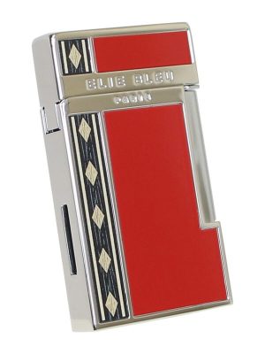 Elie Bleu J-14 Jet Alba Red Marquetry Lighter EBJ1453