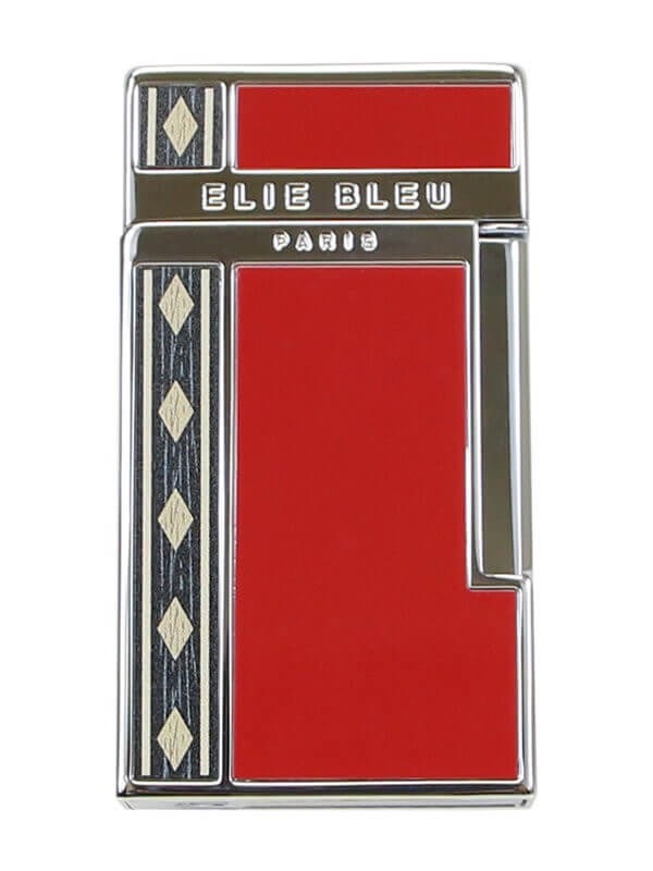Elie Bleu J-14 Jet Alba Red Marquetry Lighter EBJ1453