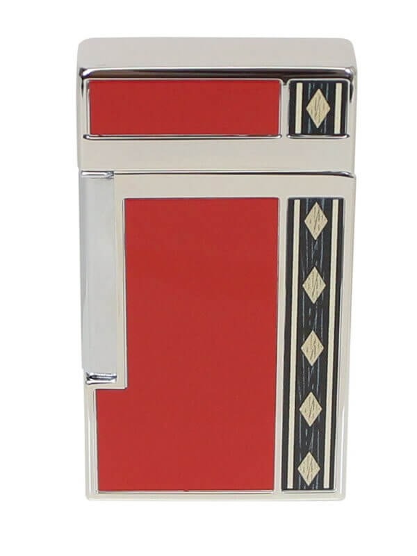 Elie Bleu J-14 Jet Alba Red Marquetry Lighter EBJ1453