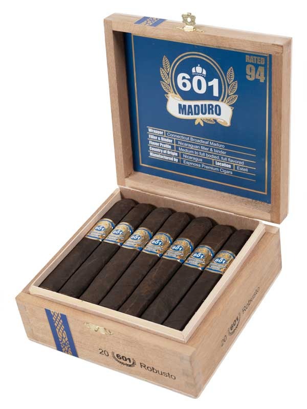 Espinosa 601 Blue Label Maduro Robusto