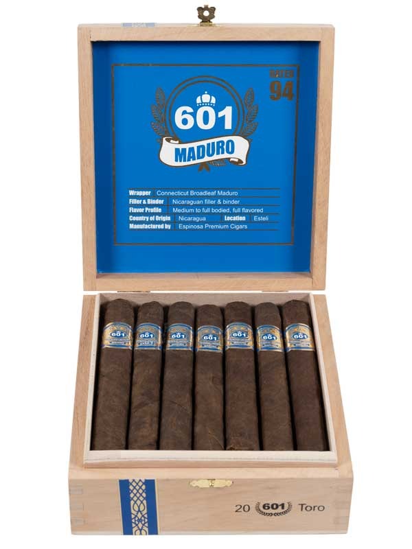 Espinosa 601 Blue Label Maduro Toro