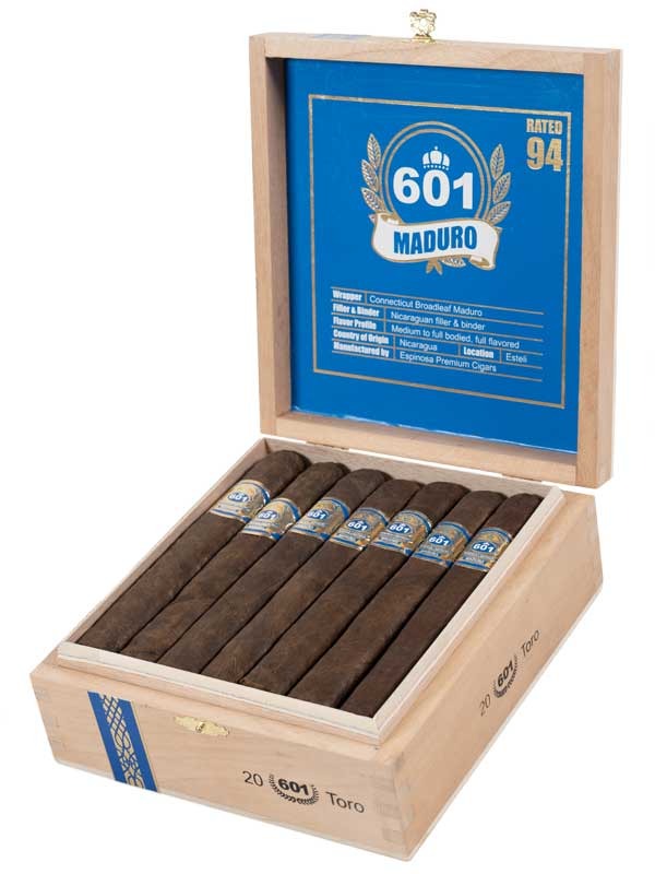 Espinosa 601 Blue Label Maduro Toro