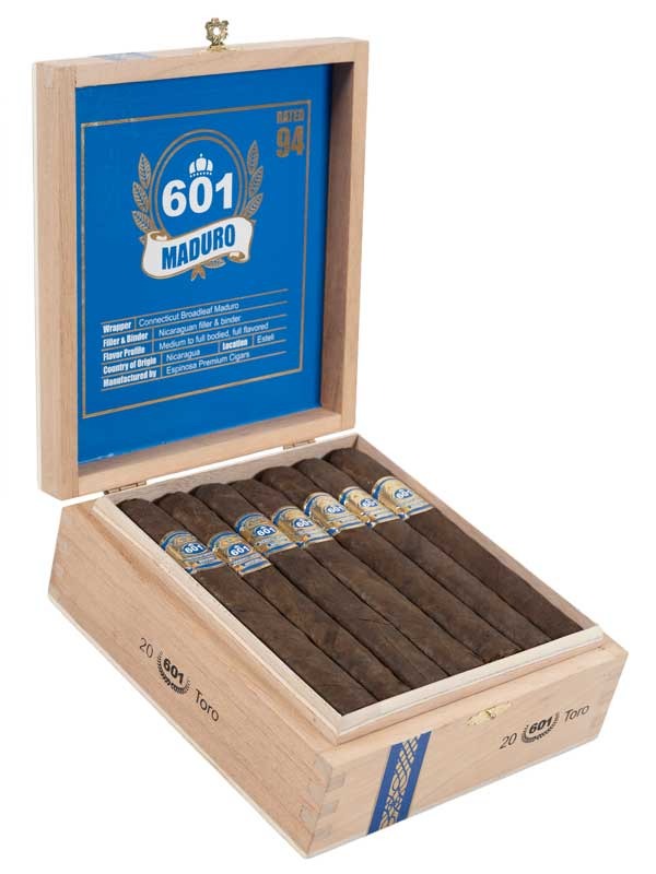 Espinosa 601 Blue Label Maduro Toro