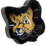 Fox Head Melamine Black Ashtray