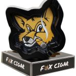 Fox Head Melamine Black Ashtray