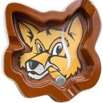 Fox Head Melamine Brown Ashtray