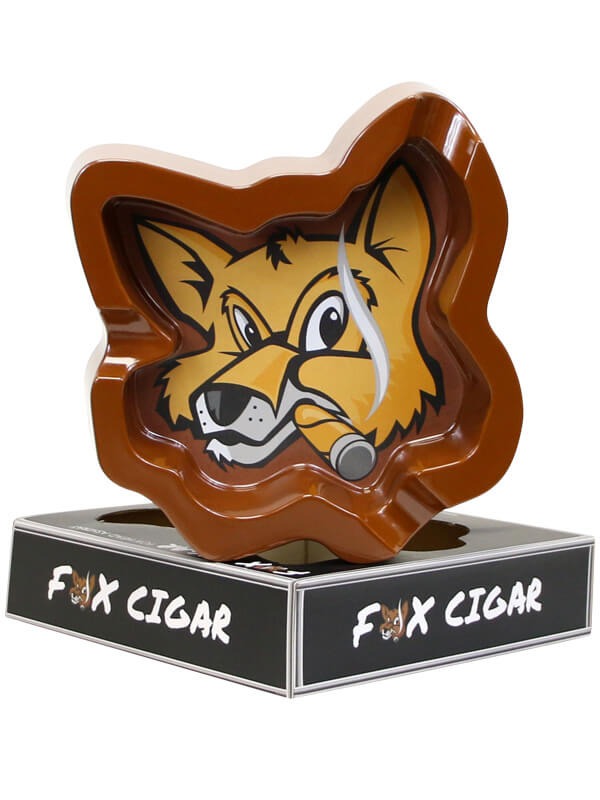 Fox Head Melamine Brown Ashtray