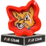 Fox Head Melamine Red Ashtray
