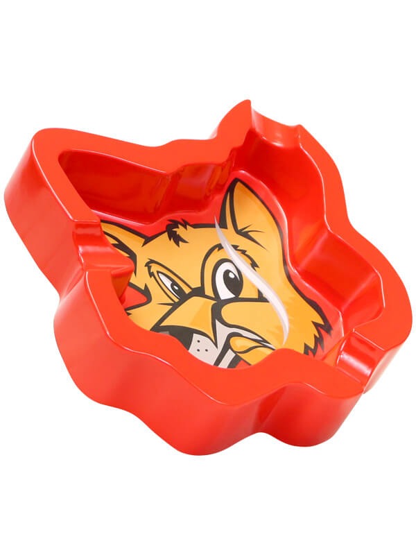 Fox Head Melamine Red Ashtray