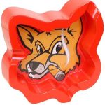 Fox Head Melamine Red Ashtray