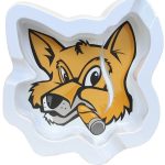 Fox Head Melamine White Ashtray