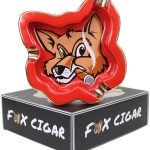 Fox Head Red Ceramic Ashtray