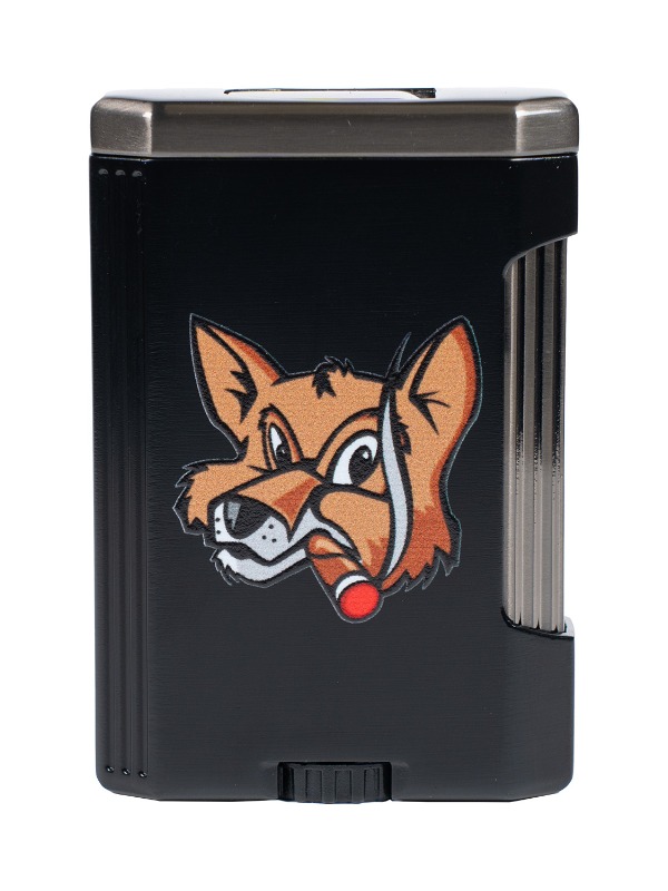 Fox Lotus Big Pocket Lighter in Black