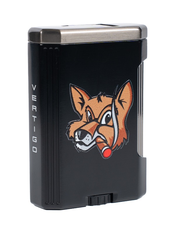 Fox Lotus Big Pocket Lighter in Black