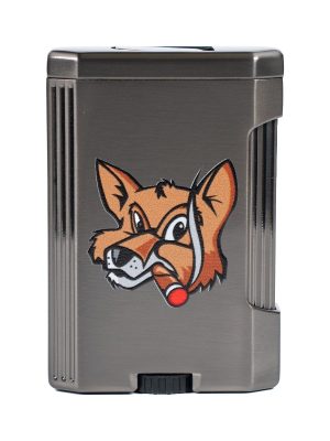 Fox Lotus Big Pocket Lighter in Gunmetal