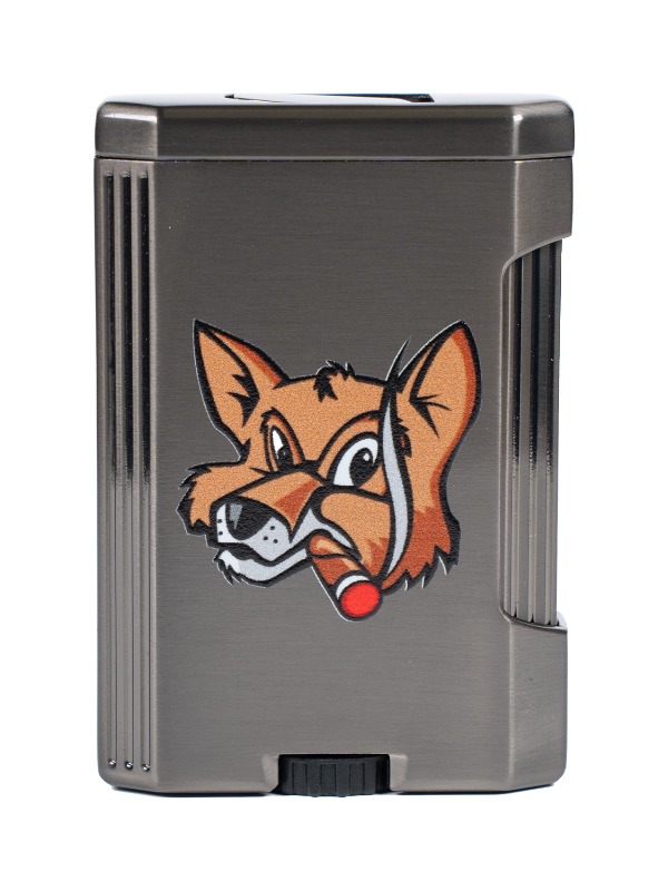 Fox Lotus Big Pocket Lighter in Gunmetal