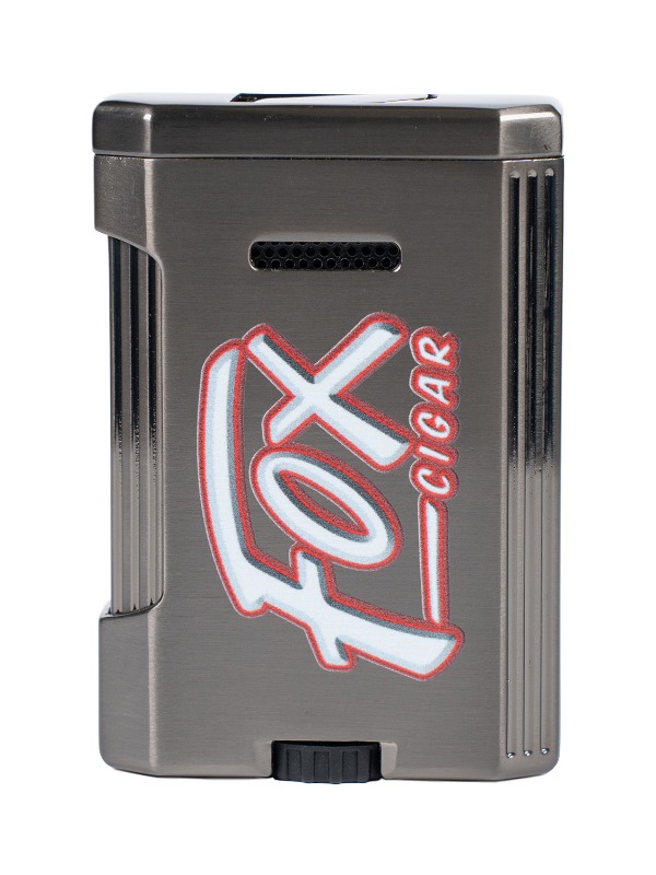 Fox Lotus Big Pocket Lighter in Gunmetal