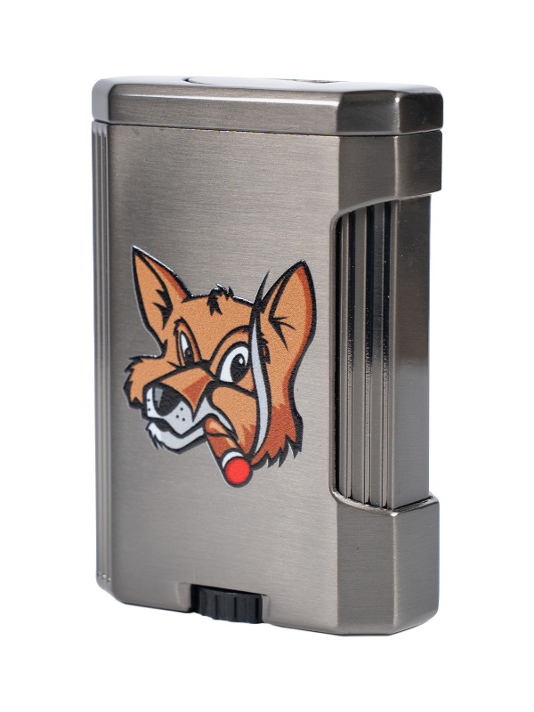 Fox Lotus Big Pocket Lighter in Gunmetal